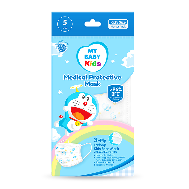 My Baby Kids 3-Ply Earloop Medical Protective Mask 5s | Gogobli