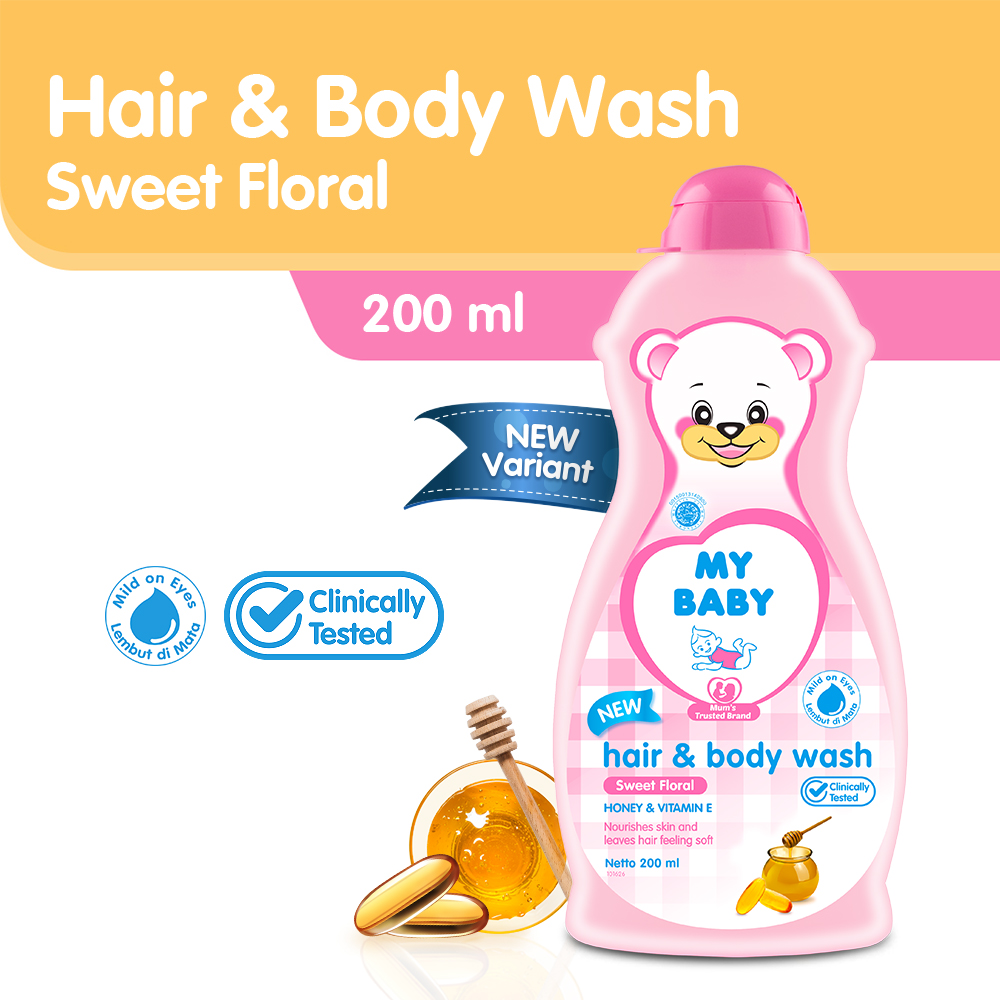My Baby Hair And Body Wash Sweet Floral 200ml | Gogobli
