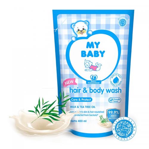My Baby Hair And Body Wash Care And Protect Refill 375ml | Gogobli