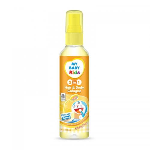 My Baby Kids 2in1 Hair And Body Cologne Lively Fun 100ml (BELI 12 Pcs LEBIH MURAH) | Gogobli