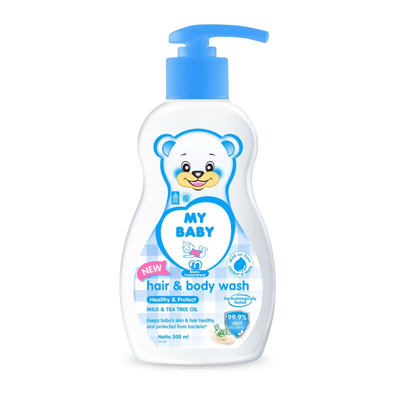 My Baby Hair And Body Wash Healthy And Protect Pump 300ml | Gogobli