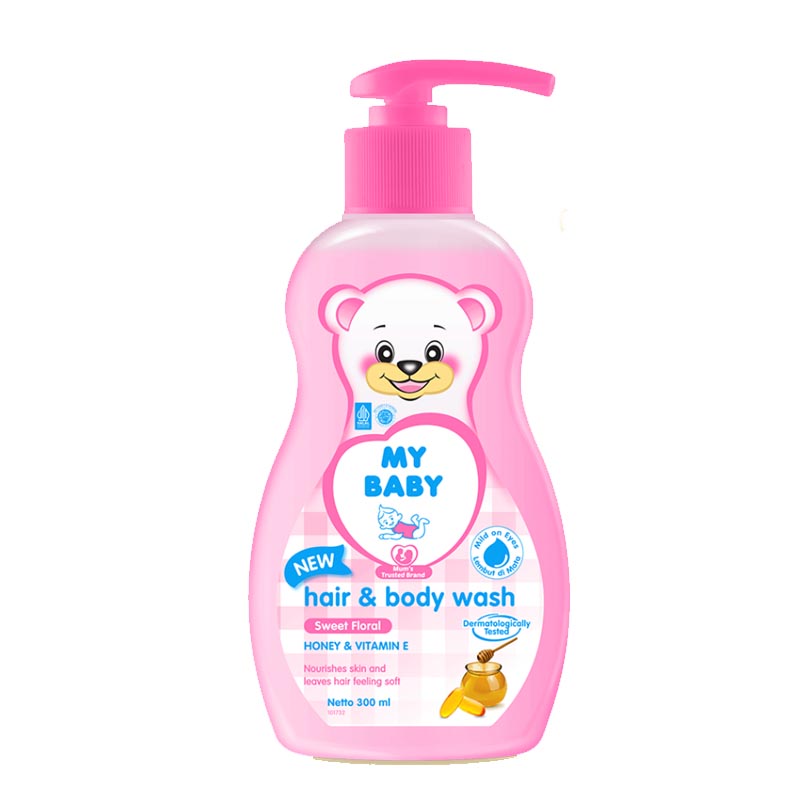 My Baby Hair And Body Wash Sweet Floral Pump 300ml | Gogobli