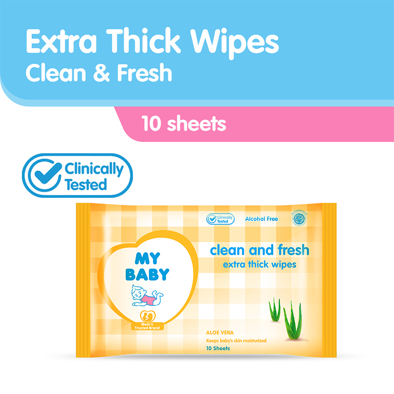 My Baby Extra Thick Wipes Clean And Fresh 10s | Gogobli