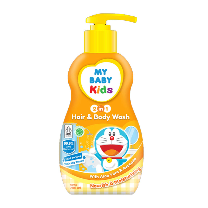 My Baby Kids Hair And Body Wash Nourish And Moisturizing Pump 280ml | Gogobli