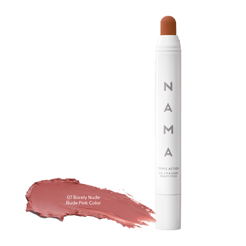 Nama Beauty Triple Action Beauty Stick Lip+Eye+Cheek 07. Barely Nude 1.8gr | Gogobli