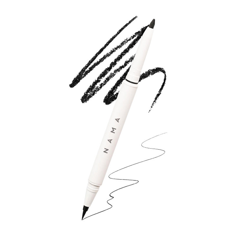 Nama Beauty Perfect Line Waterproof Duo-Tip Eyeliner Pen Black 0.25gr | Gogobli