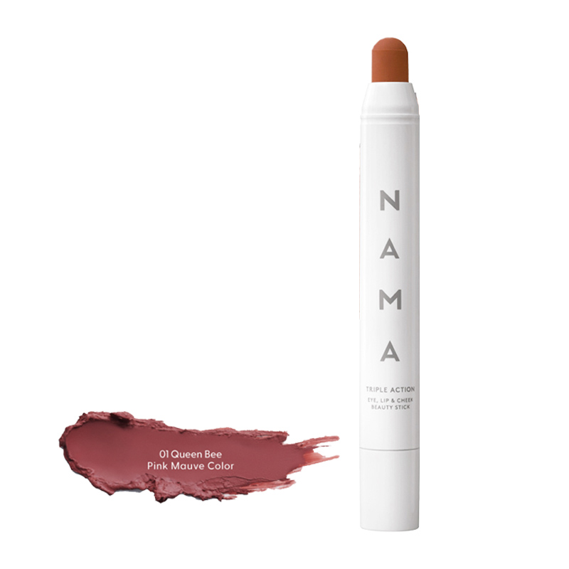 Nama Beauty Triple Action Beauty Stick Lip+Eye+Cheek 01. Queen Bee 1.8gr | Gogobli