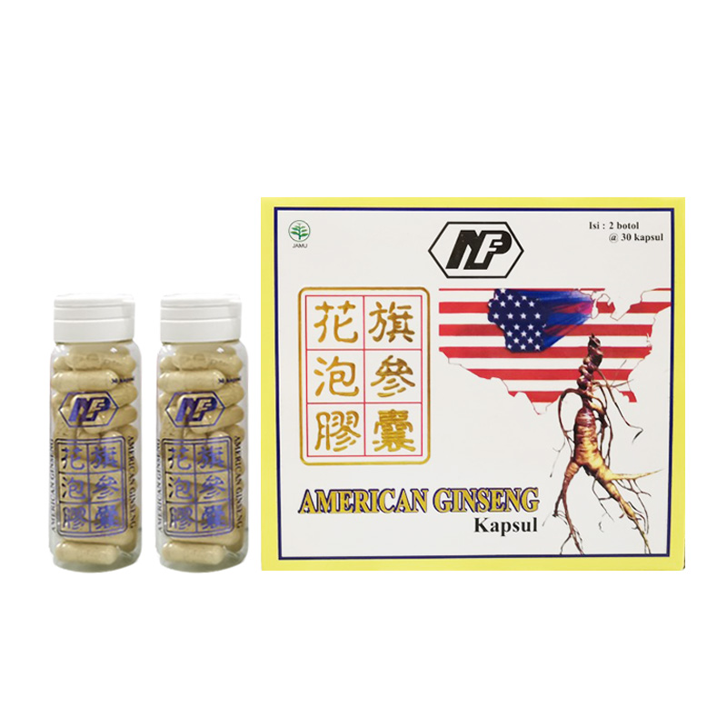 American Ginseng Kapsul (2 Botol @30 Kapsul) | Gogobli