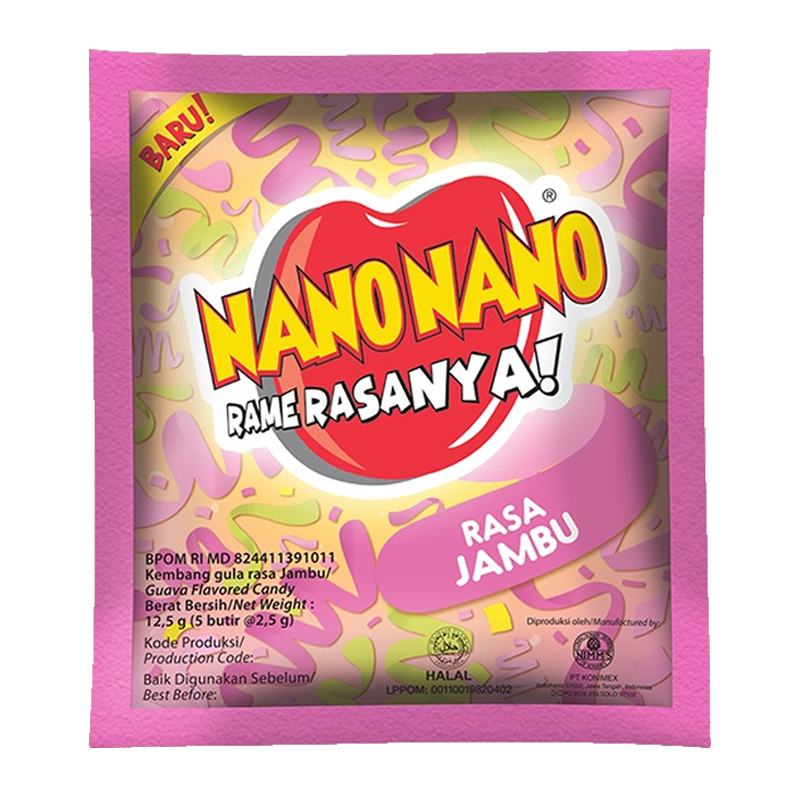 Nano-Nano Rasa Jambu 12.5gr (5 Butir @ 2.5gr) | Gogobli