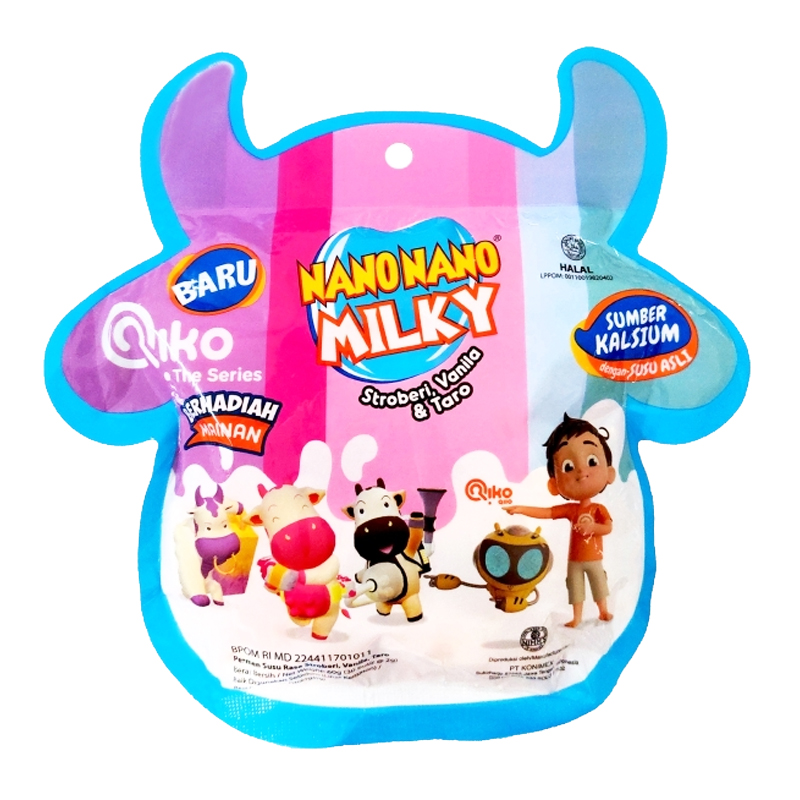 Nano Nano Milky Assorted 30 Butir (Stroberi-Vanilla-Taro) | Gogobli