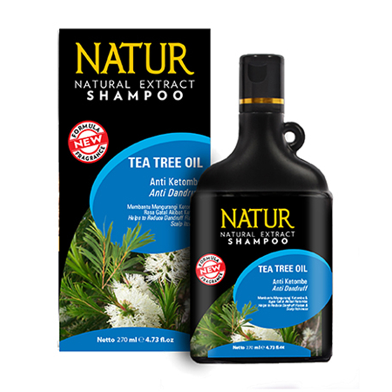 Natur Shampoo Tea Tree Oil-Anti Dandruff 270ml | Gogobli