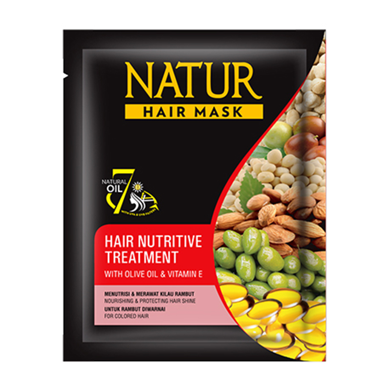 Natur Hair Mask Olive Oil Vit E 15ml | Gogobli
