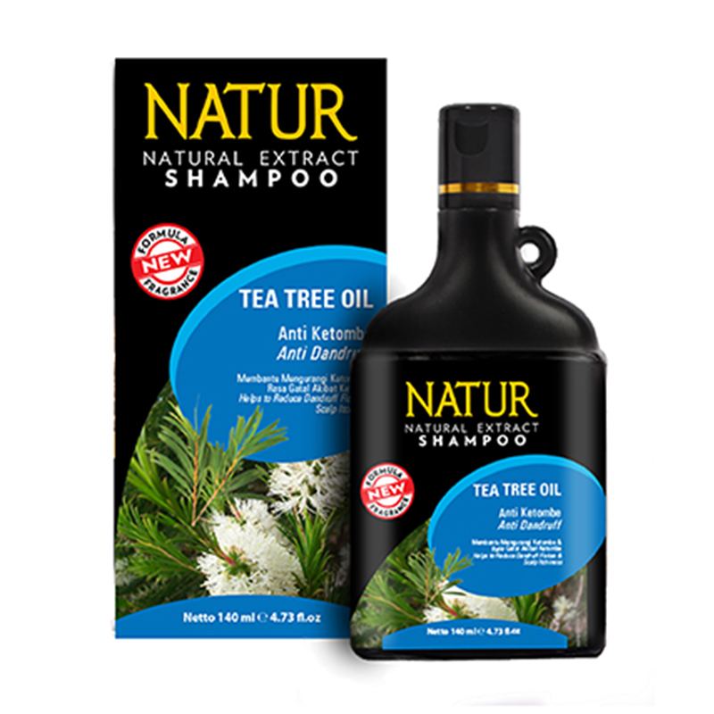 Natur Shampoo Tea Tree Oil-Anti Dandruff 140ml | Gogobli