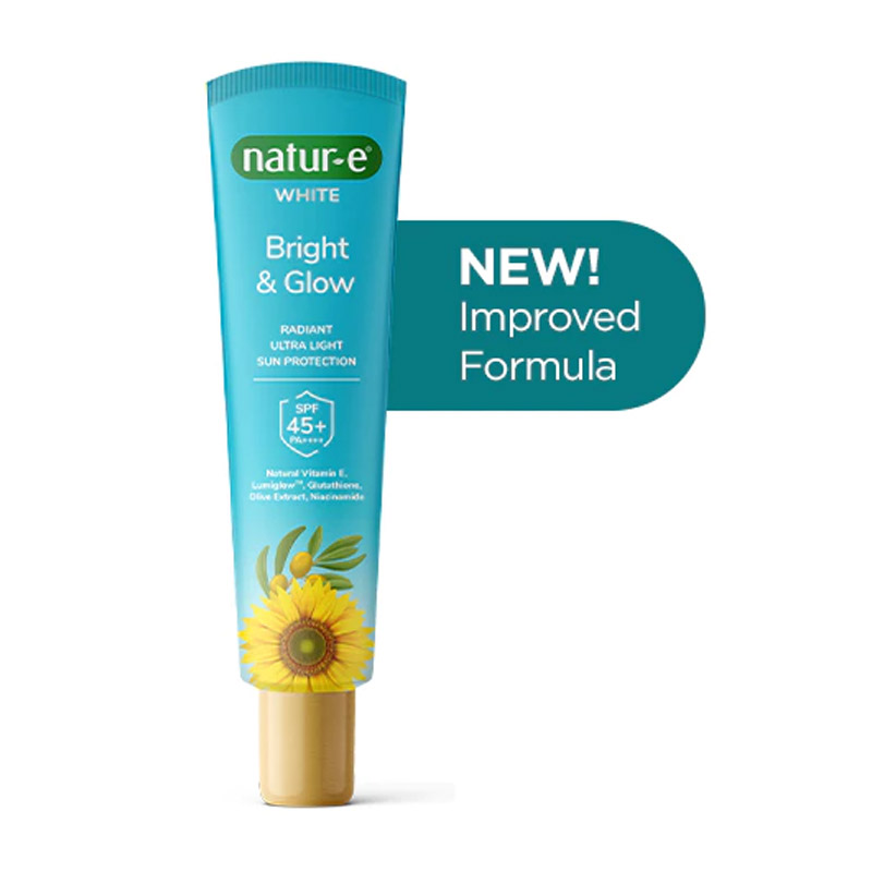 Natur-E White Bright & Glow Radiant Ultra Light Sun Protection SPF 45+ PA++++ 40ml | Gogobli