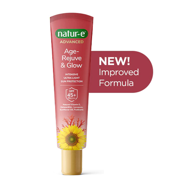 Natur-E Advanced Age-Rejuve & Glow Intensive Ultra Light Sun Protection SPF 45+ PA++++ 40ml | Gogobli
