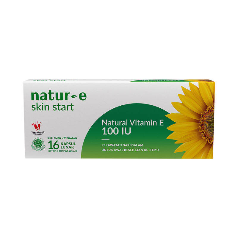 Natur E Skin Start Natural Vitamin E 100 IU 16 Kapsul Lunak | Gogobli