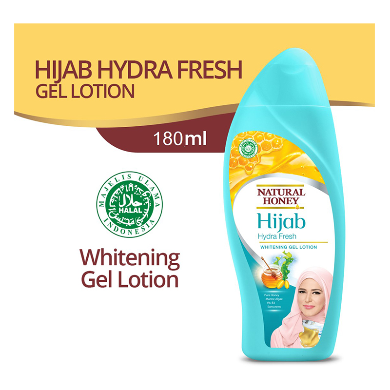 Natural Honey Hand And Body Lotion Hijab Hydra Fresh 180ml | Gogobli