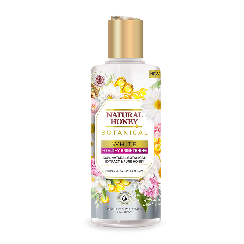 Natural Honey Botanical Hand And Body Lotion White Healthy Brightening 200ml (ED: Jul 25) | Gogobli