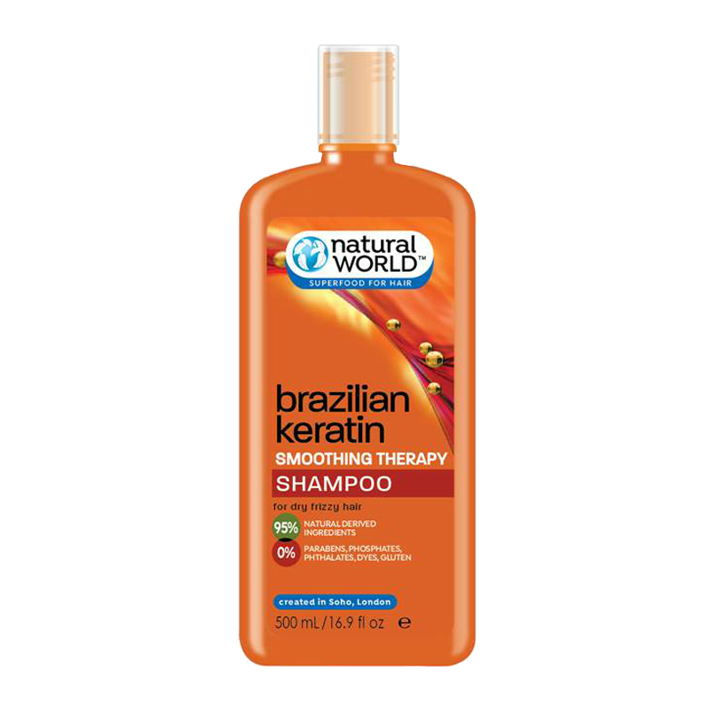 Natural World Brazilian Keratin Shampoo 500ml | Gogobli