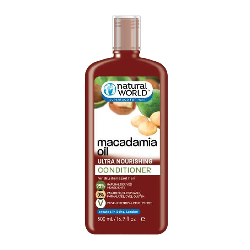 Natural World Macadamia Oil Nourishing Conditioner 500ml | Gogobli