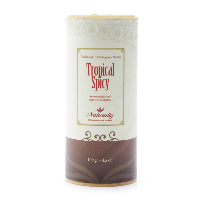 Naturally Exfoliating Rice Powder Tropical Spicy 100gr | Gogobli