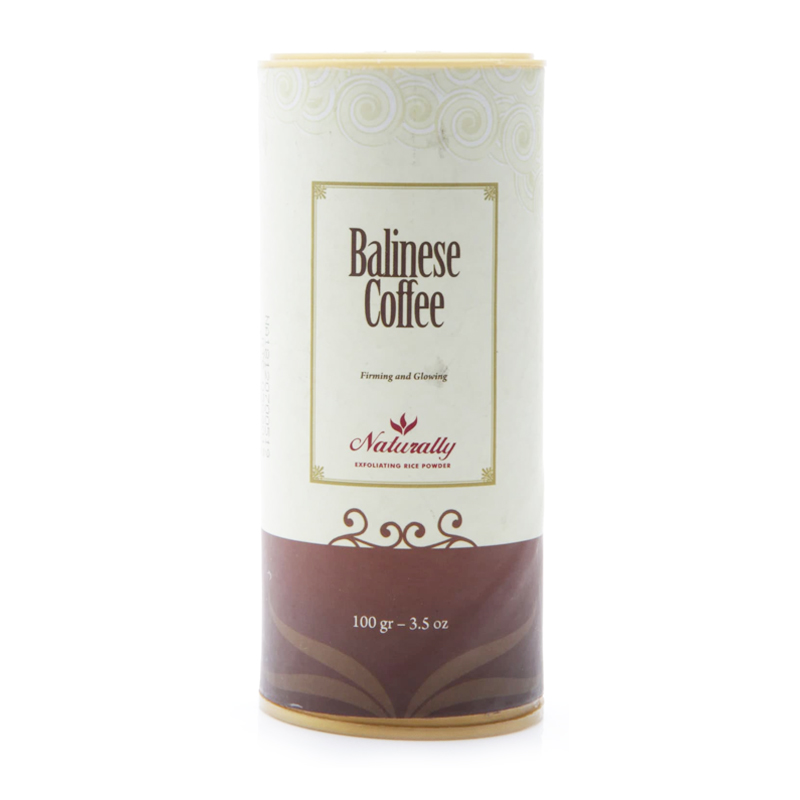 Naturally Exfoliating Rice Powder Balinese Coffee 100gr | Gogobli