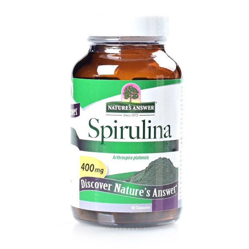 Natures Answer Spirulina 400mg 90 Vegan Capsules | Gogobli