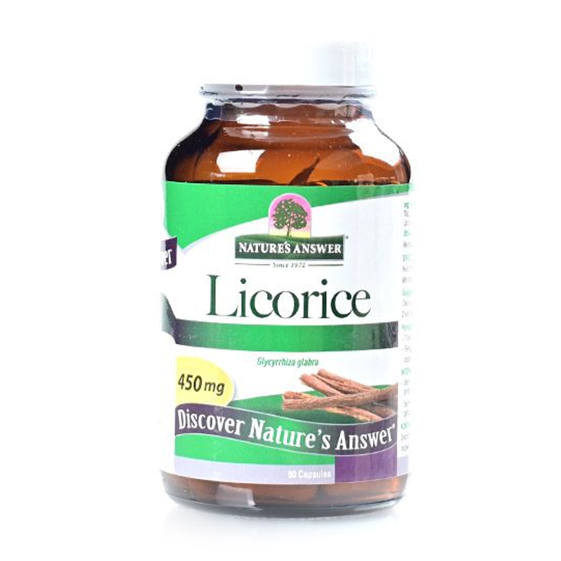 Natures Answer Licorice Root 450mg 90 Vegan Capsules | Gogobli