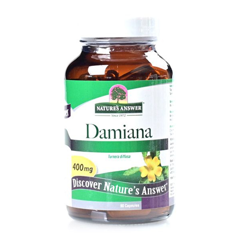 Natures Answer Damiana Leaves 400mg 90 Vegan Capsules | Gogobli