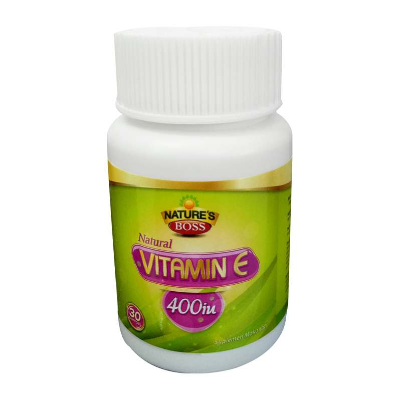 Natures Boss Vitamin E 400 Iu 30 Softgels Gogobli
