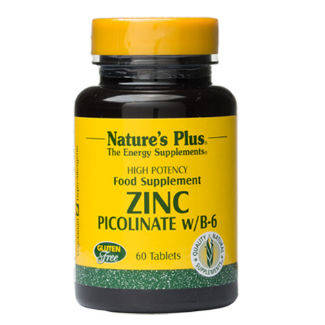 Natures Plus Zinc Picolinate W/B6 60 Tablet | Gogobli