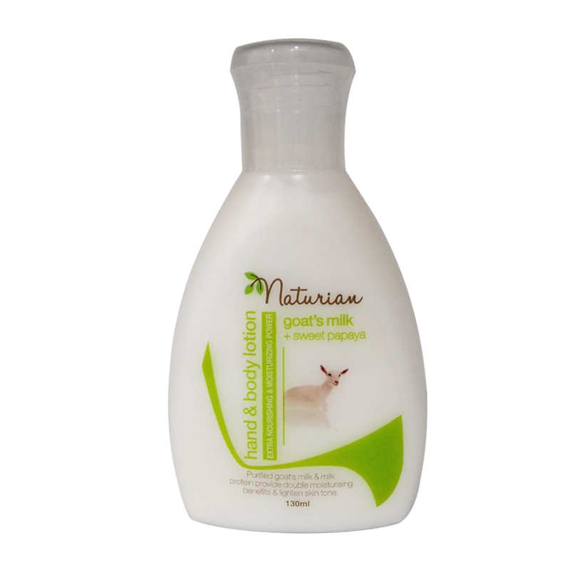 Naturian Hand And Body Lotion Natural Goat Milk And Sweet Papaya 130ml | Gogobli