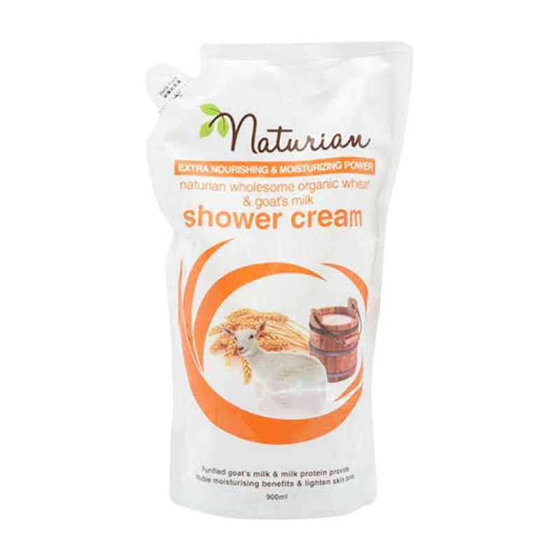 Naturian Shower Cream Organic Wheat Refill Pack 900ml | Gogobli