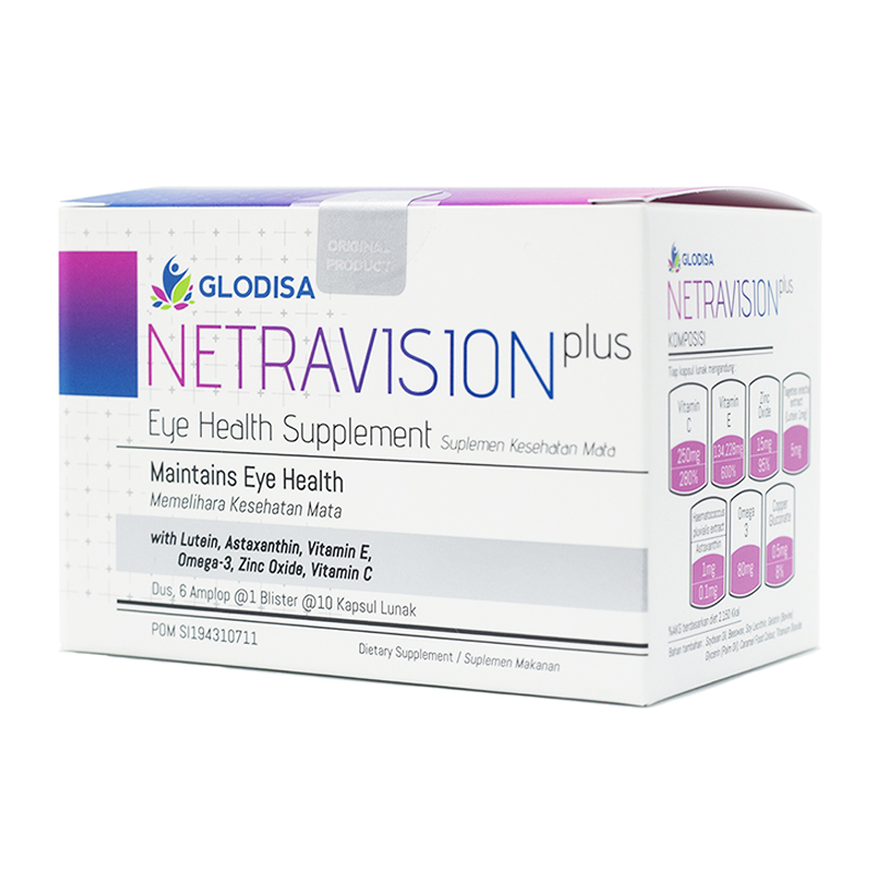 Netravision Plus Box (6 Blister @ 10 Kapsul Lunak) | Gogobli