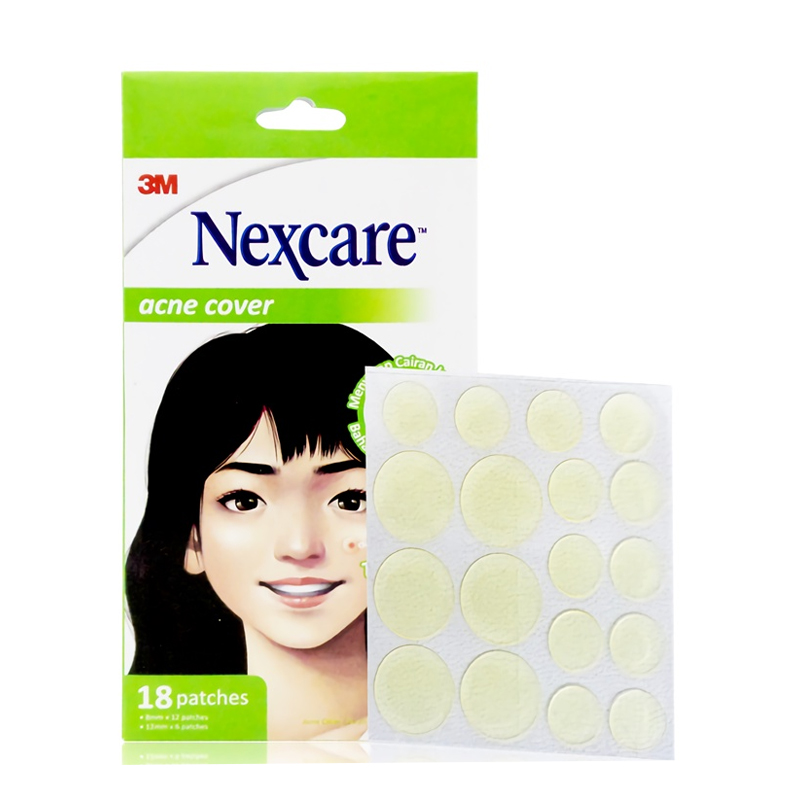 Nexcare Acne Cover Tea Tree Oil Box (10 Packs @ 18 Patches) | Gogobli
