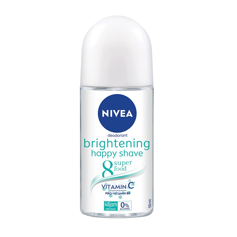 Nivea Deodorant Brightening Happy Shave Roll On 50ml | Gogobli