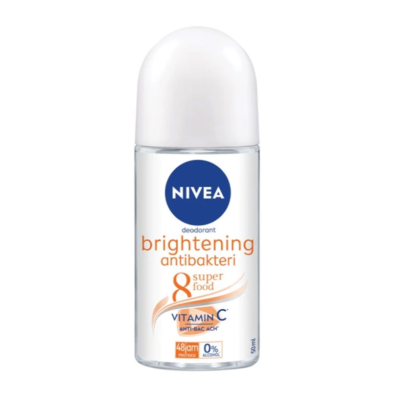 Nivea Deodorant Roll On 8 Super Food Brightening Anti-Bakteri 50ml | Gogobli