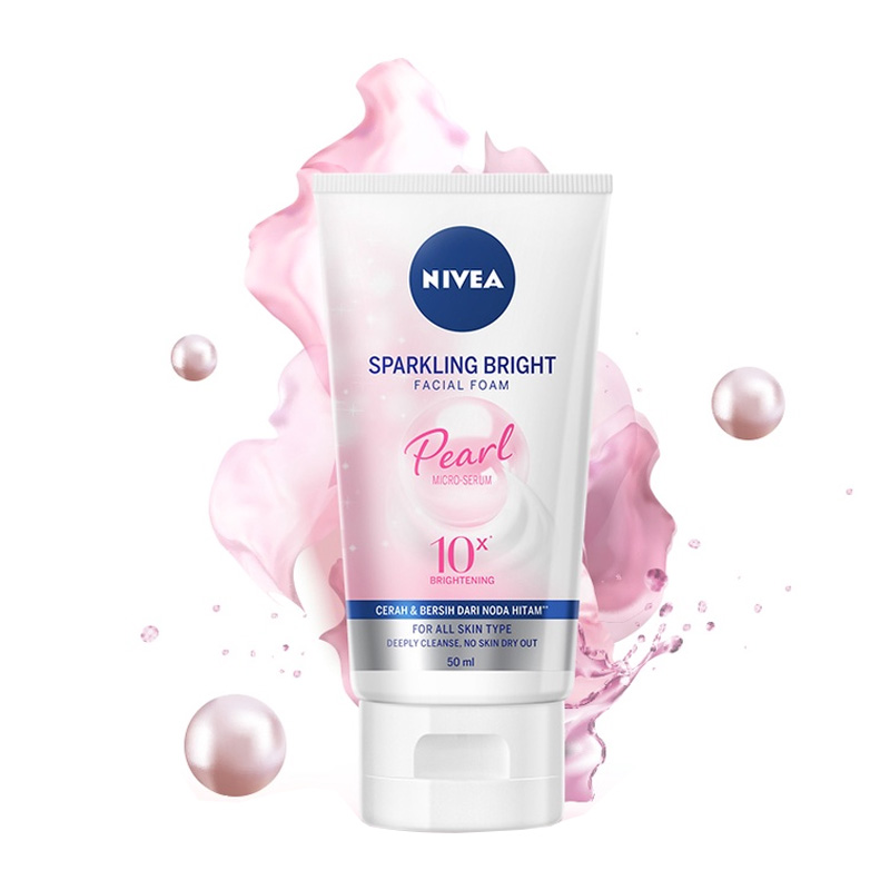 Nivea Sparkling Bright Facial Foam Pearl-Micro Serum 50ml | Gogobli