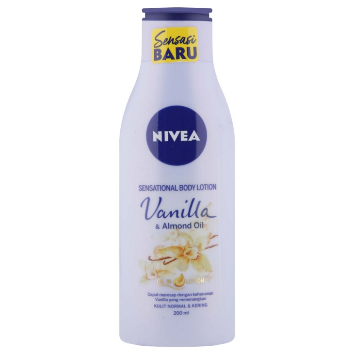 Nivea Body Essential Vanilla And Almond Oil 200ml (ED: Agust 24) | Gogobli