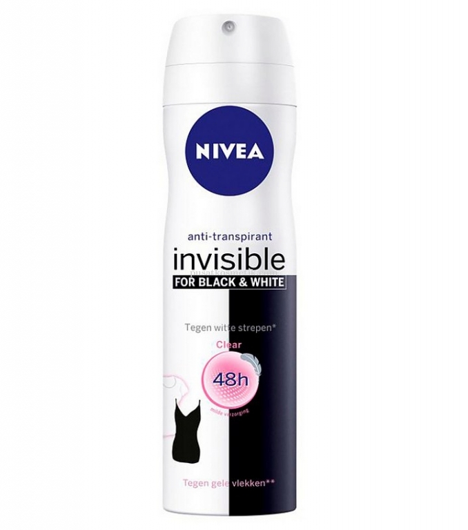 Nivea Deodorant Spray Invisible Black And White Clear Female 150ml | Gogobli