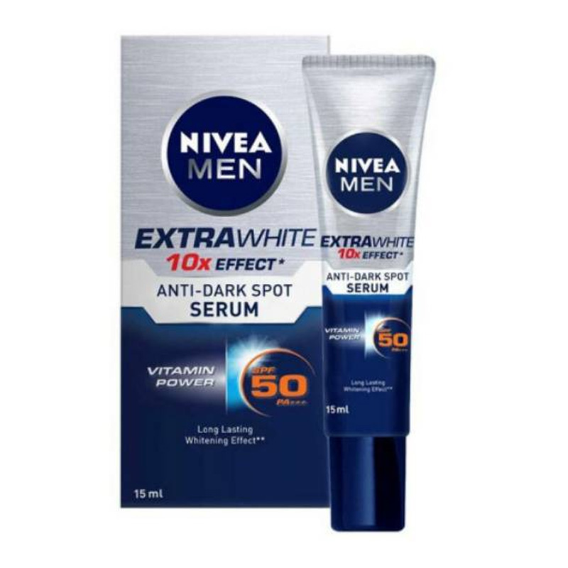 Nivea Men Extra Bright Anti-Dark Spot Serum SPF50 PA+++ 15ml | Gogobli