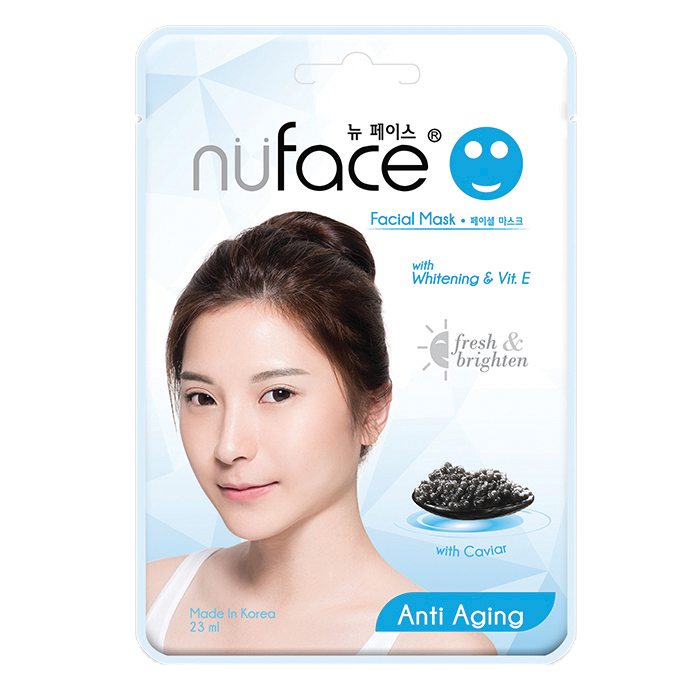 Nuface Whitening Facial Mask Anti Aging (Biru) 23ml | Gogobli