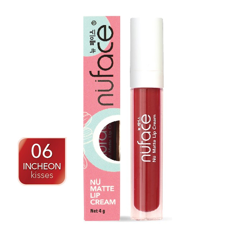 Nuface Nu Matte Lip Cream 06. Incheon Kisses 4gr | Gogobli