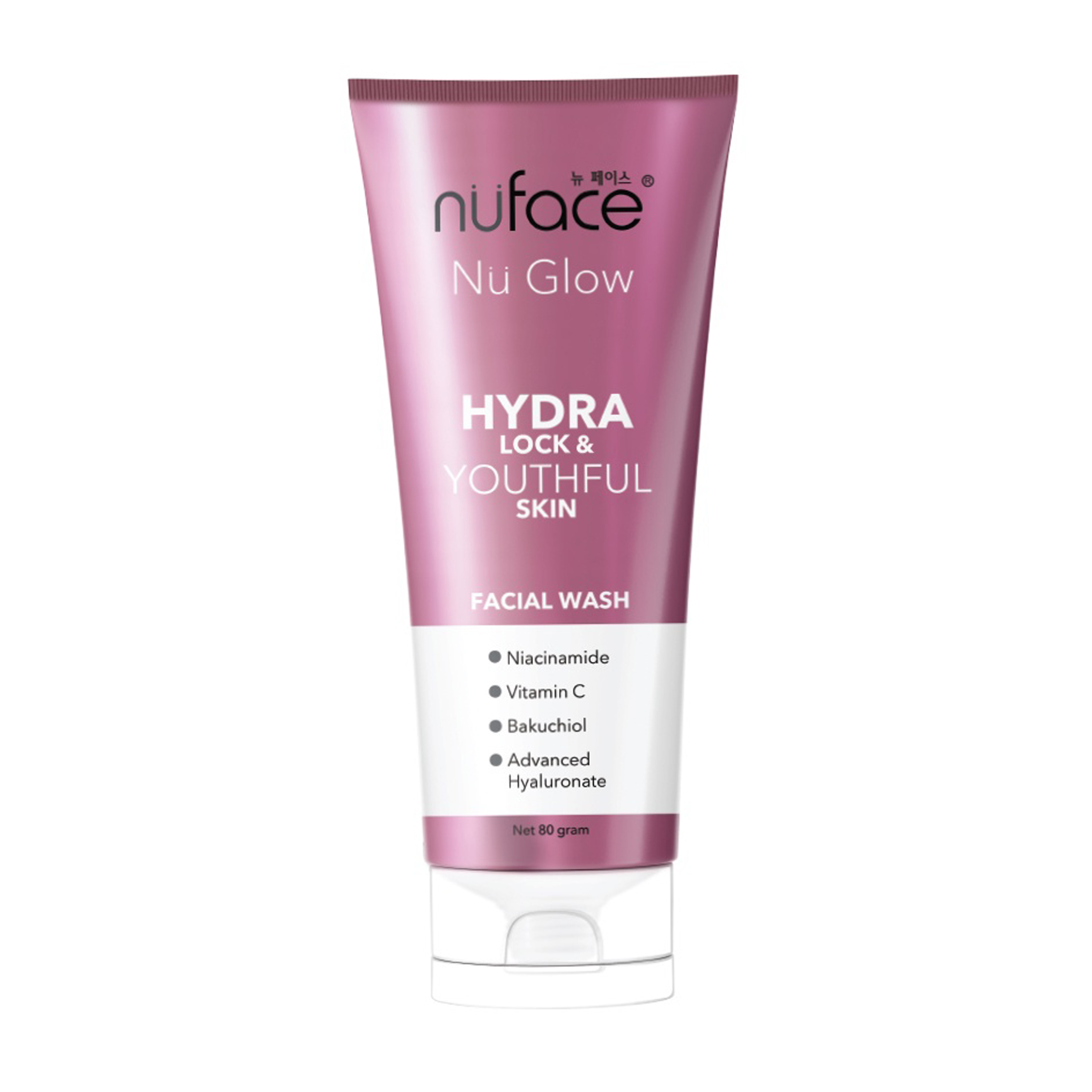 Nuface Nu Glow Hydra Lock & Youthful Skin Facial Wash 80gr | Gogobli