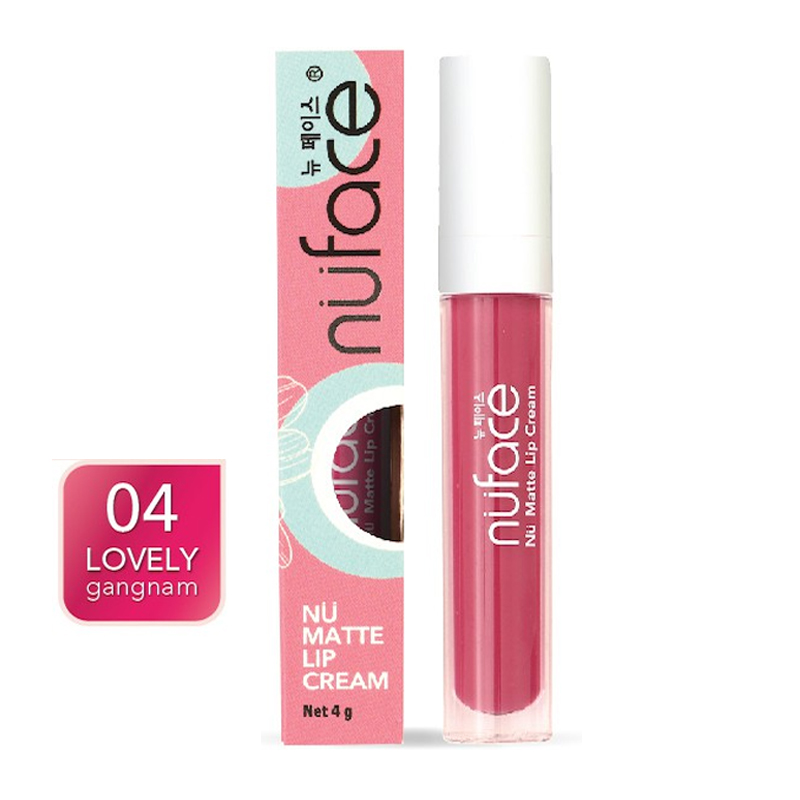 Nuface Nu Matte Lip Cream 04. Lovely Gangnam 4gr | Gogobli