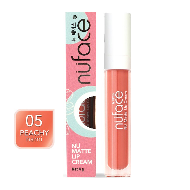 Nuface Nu Matte Lip Cream 05. Peachy Nami 4gr | Gogobli