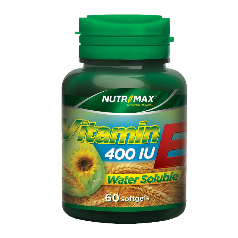 Nutrimax Vitamin E 400 IU Water Soluble 60 Softgels | Gogobli