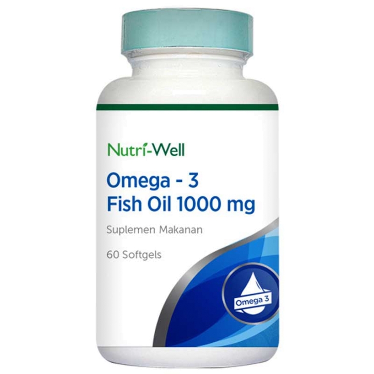 Jual Nutriwell Omega 3 Fish Oil 1000 mg 60 Softgels - Gogobli