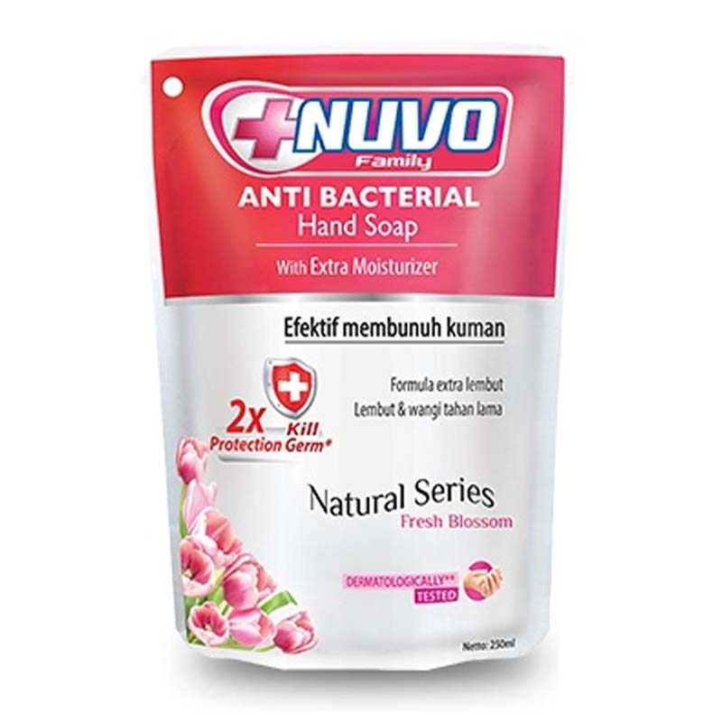 Nuvo Hand Soap Pink Fresh Blossom Pouch 250ml | Gogobli