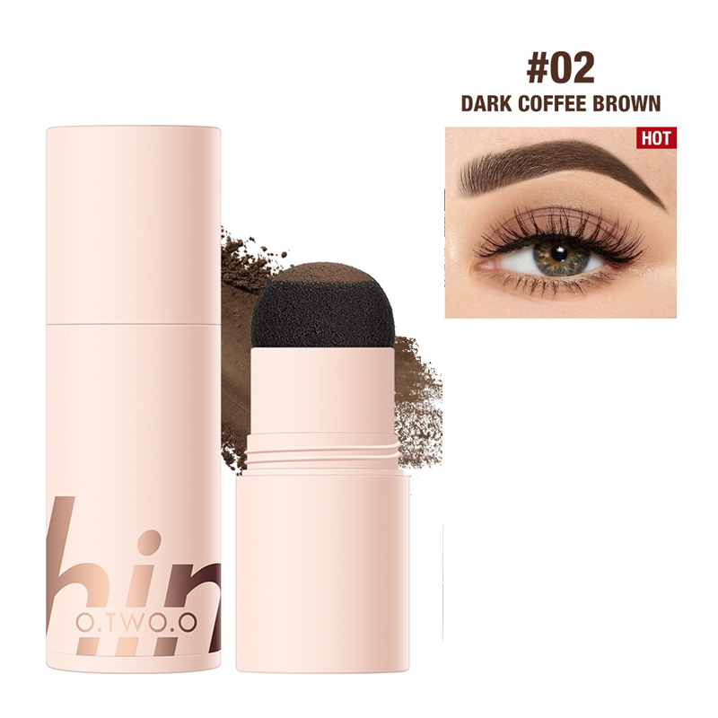 O.Two.O Eyebrow Cushion Stamp Powder 02. Dark Coffee Brown | Gogobli